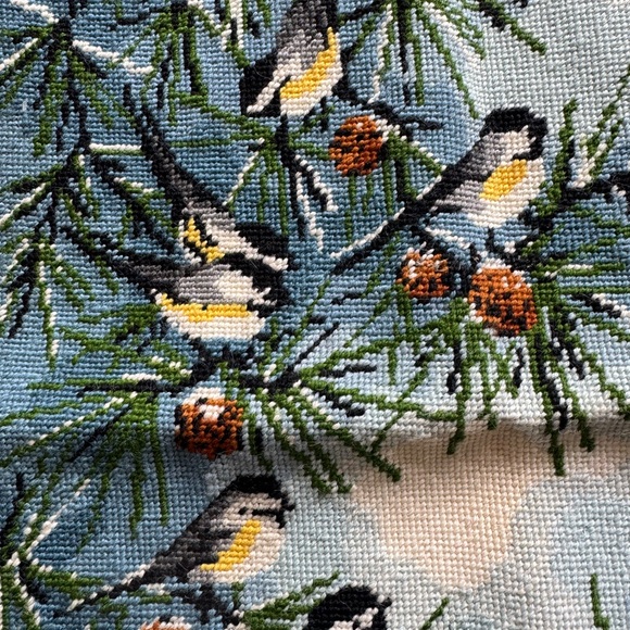 Danish designs—group of 3—needlepoint completed.  Pillow tops, stool coverings. - Picture 2 of 13